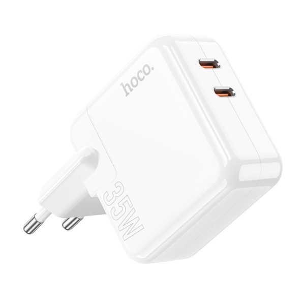 СЗУ HOCO C110A 2xUSB-C 35W PD 3.0, белое